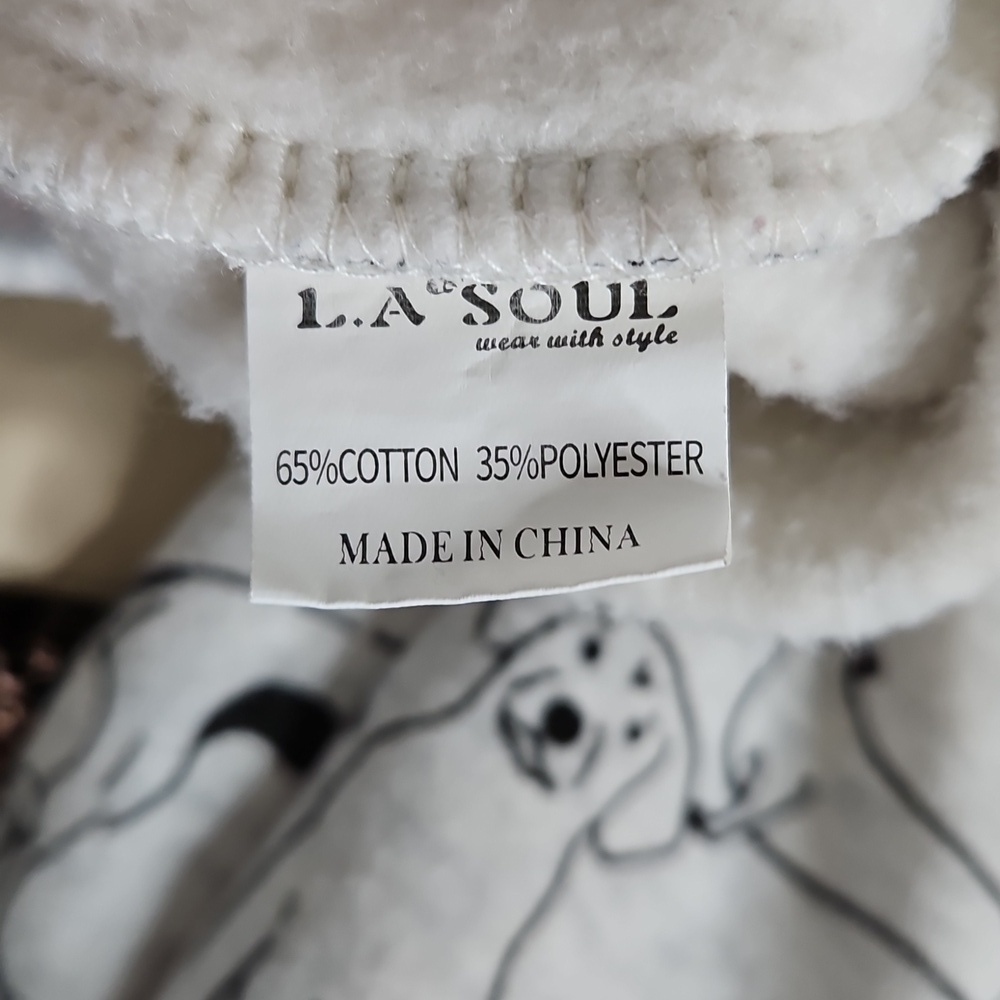 L.A. Soul Allover Dog Print Sweatshirt Size Large - Picture 5 of 6